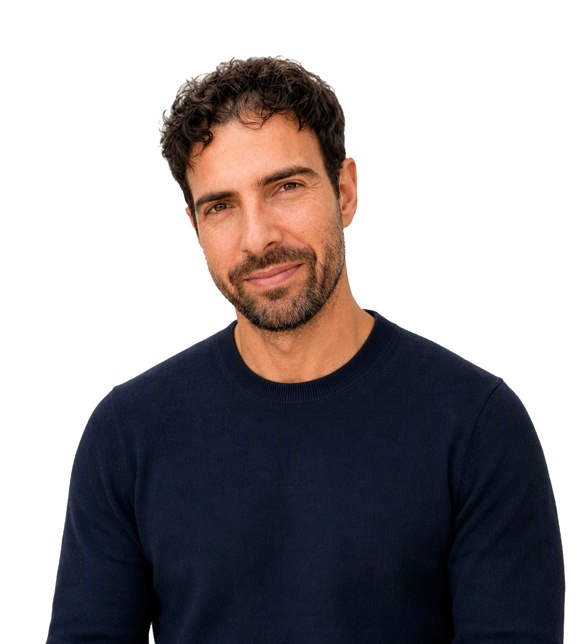Alejandro López trabajando